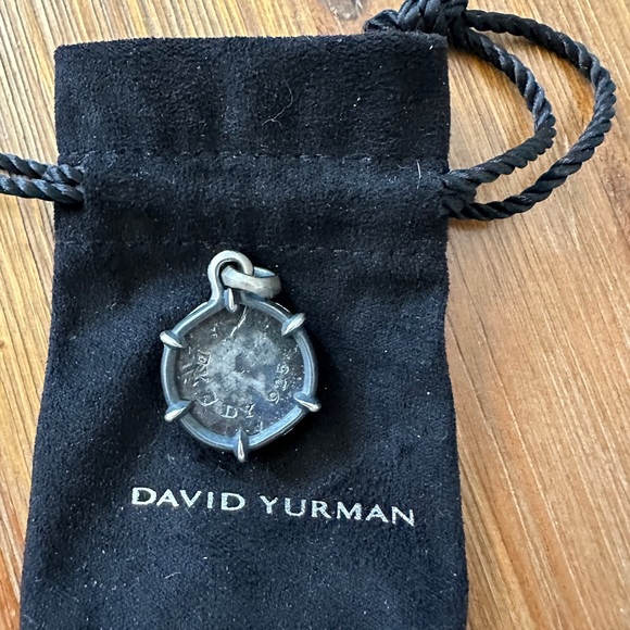 David Yurman sterling silver coin Petrvs horse amulet pendant - Picture 2 of 2